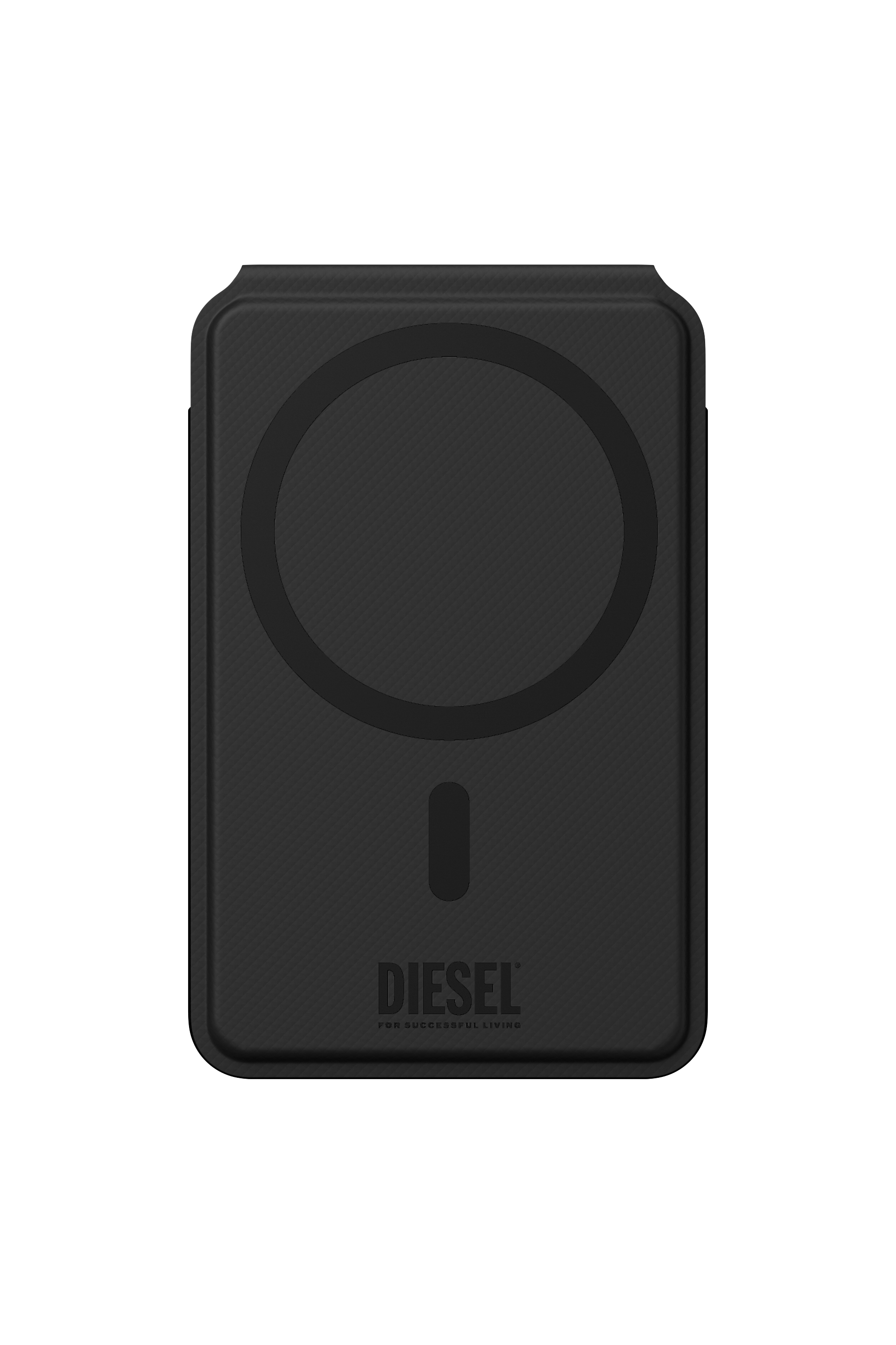 Diesel - 60449  CREDIT CARD HOLDER, Unisex's 3D Biscotto magsafe cardholder stand in Black - 3