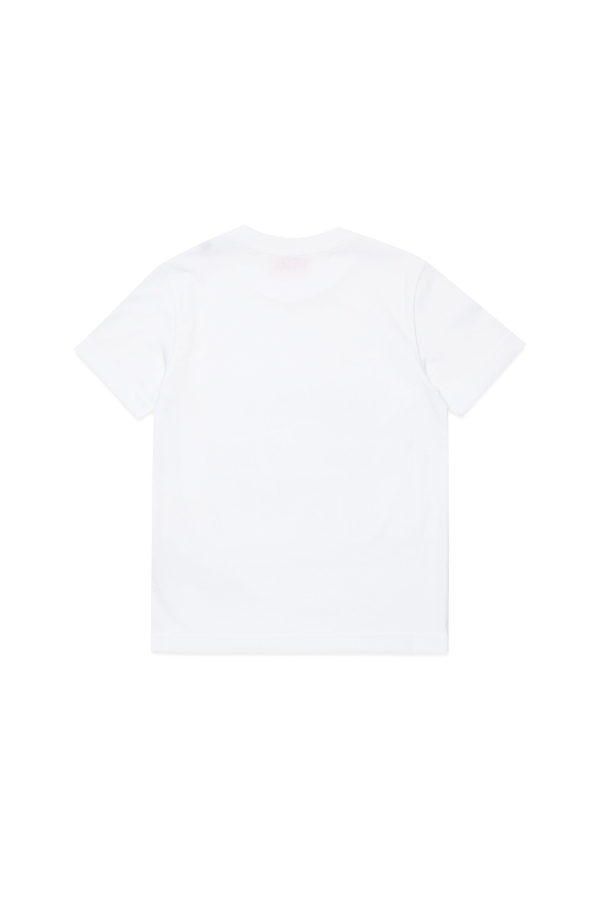 Diesel - TDIEGORL7, Man's T-shirt with photo Diesel Denim 78 print in White - 2