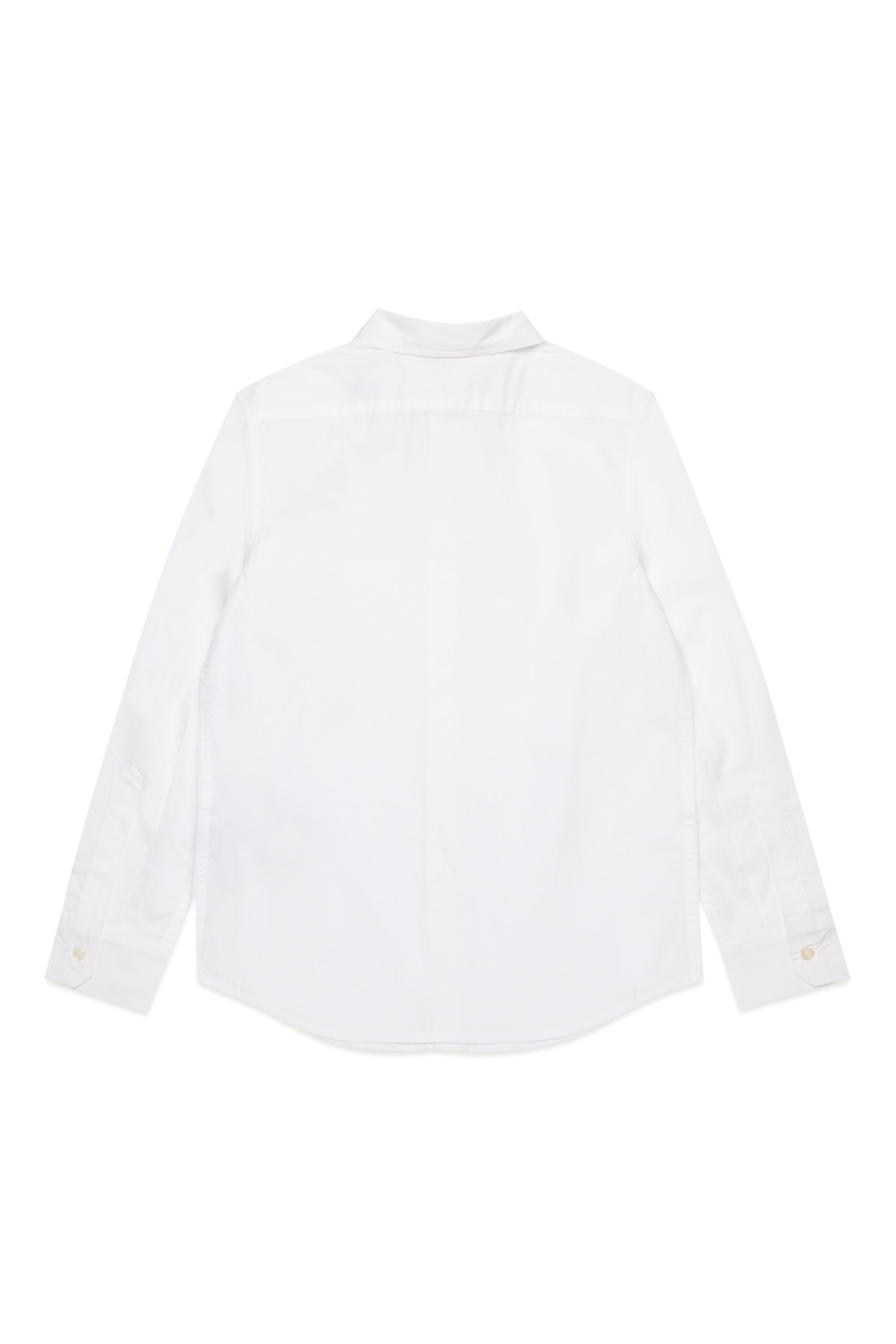 Diesel - CPINGO, Man's Long-sleeve shirt with Oval D embroidery in White - 2