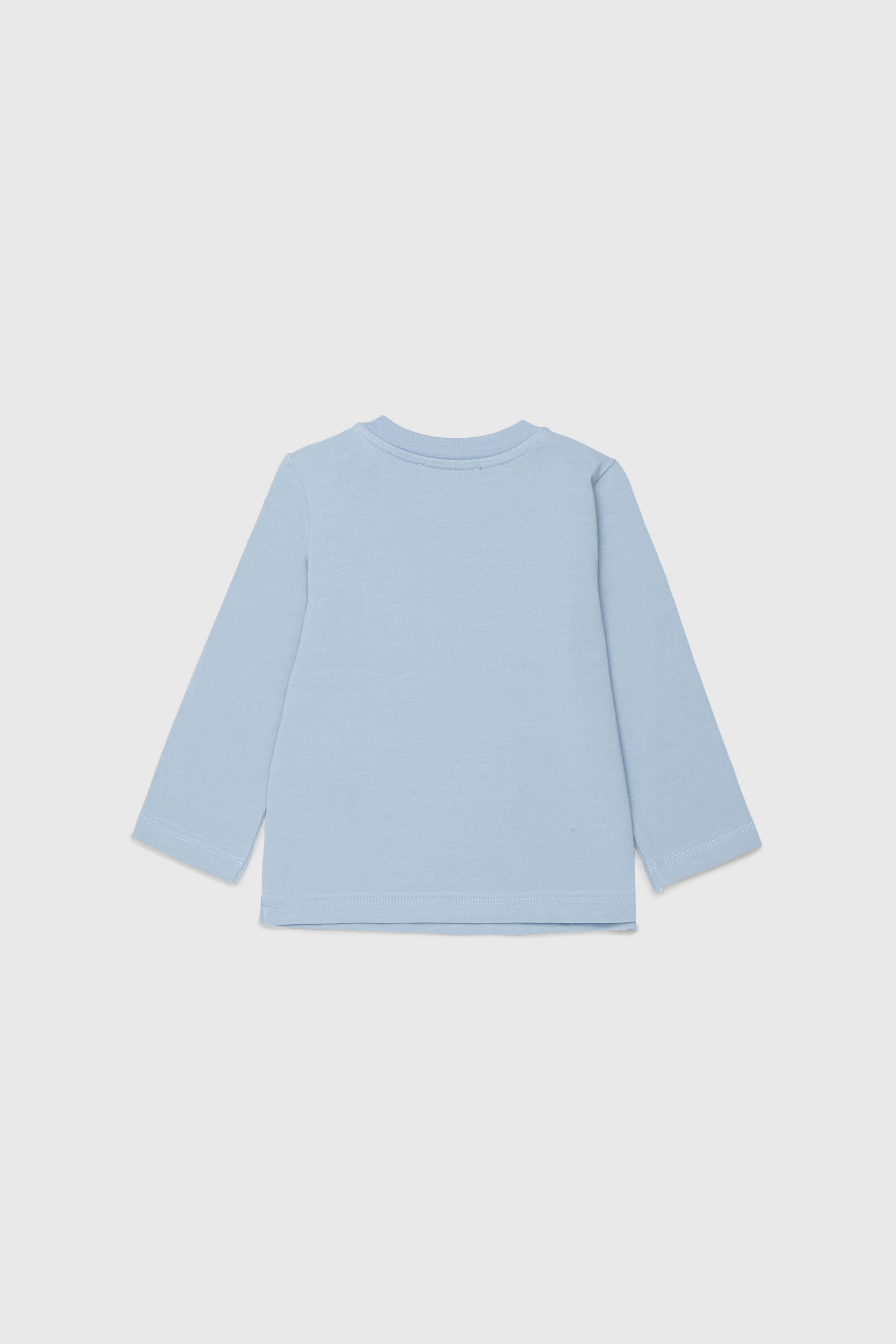 Diesel - TFUMB, Woman's Long-sleeve T-shirt with starburst logo print in Light Blue - 2