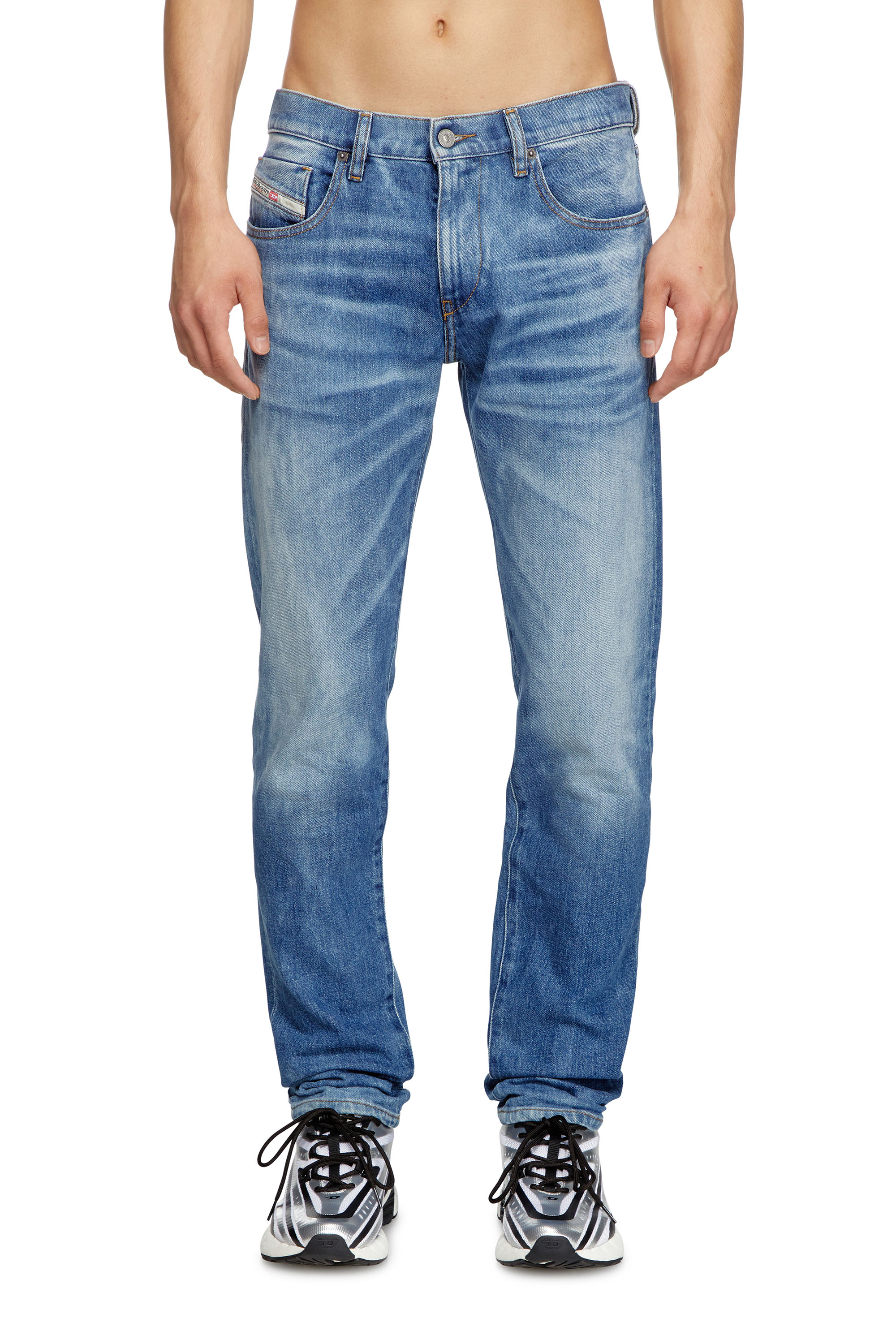 Diesel - Man's Slim Jeans 2019 D-Strukt 09L19, Medium blue - 2