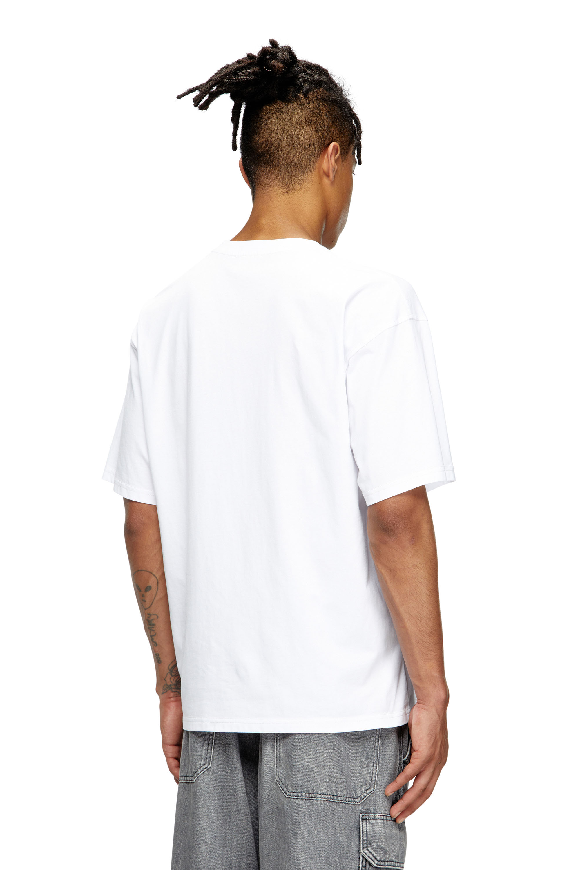 Diesel - T-BOXT-T8, Man's T-shirt with 78 print in White - 4