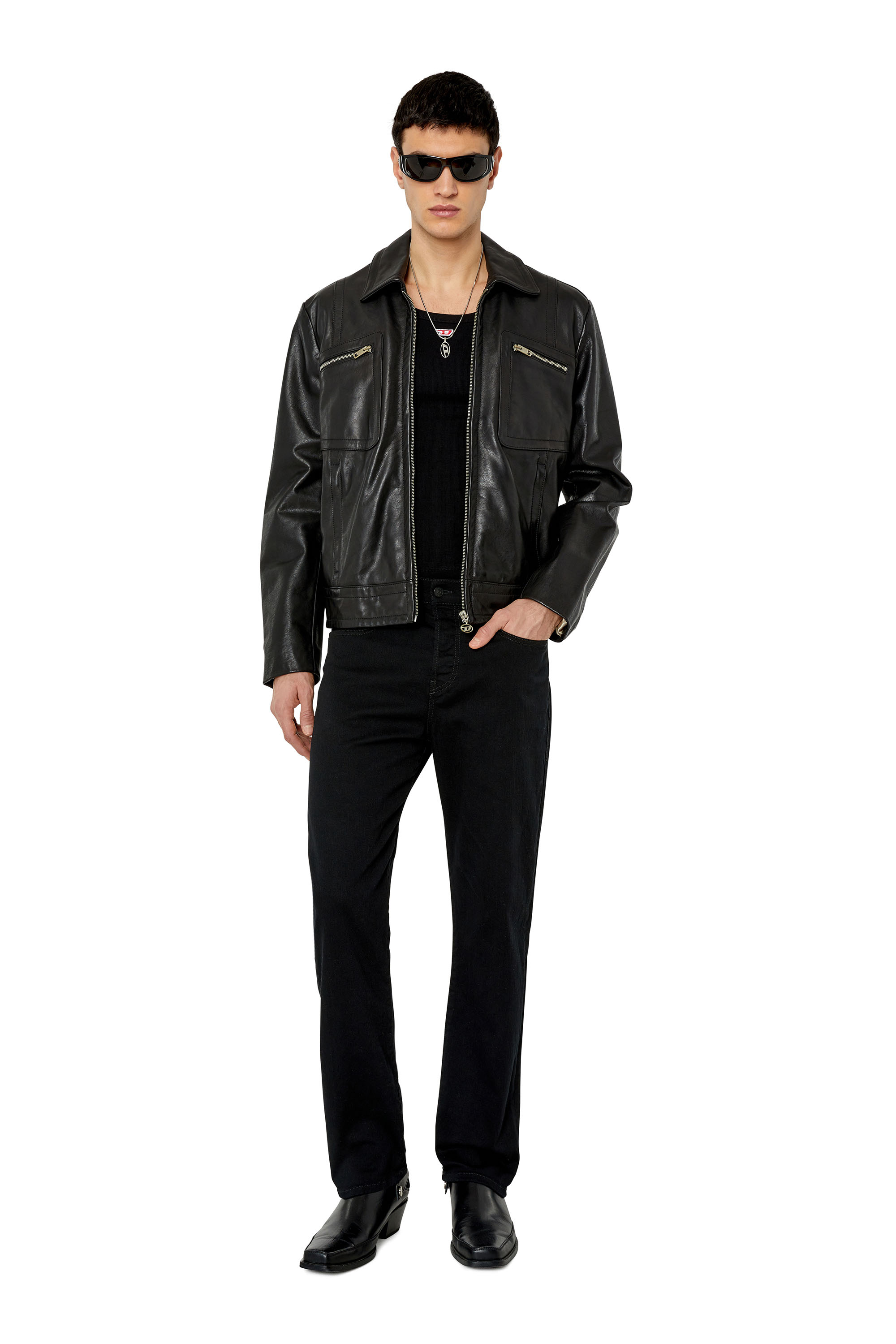 Diesel - 2020 D-Viker 069YP Straight Jeans, Black/Dark grey - Image 4