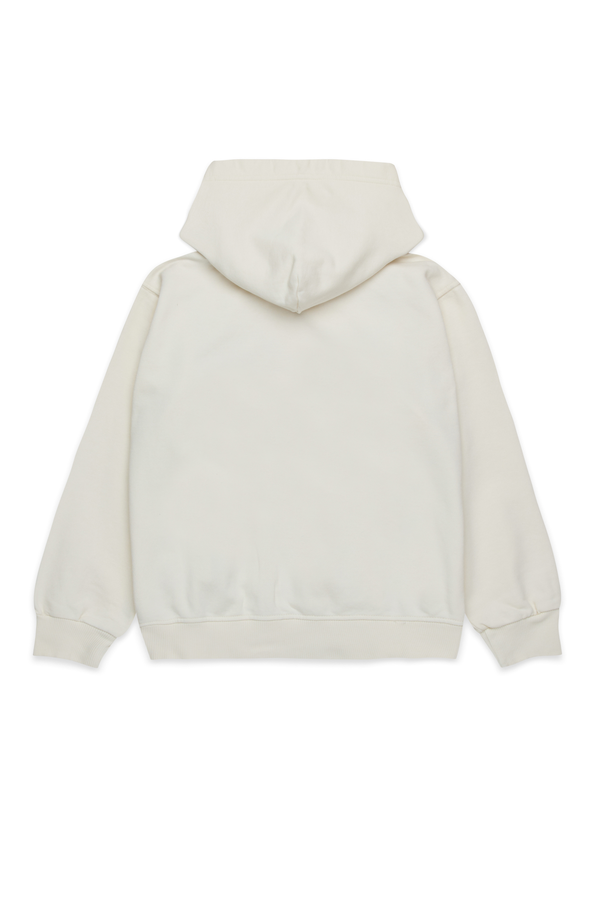 Diesel - SGINNHOODL5 OVER, Man's Hoodie with smudged logo in White - 2