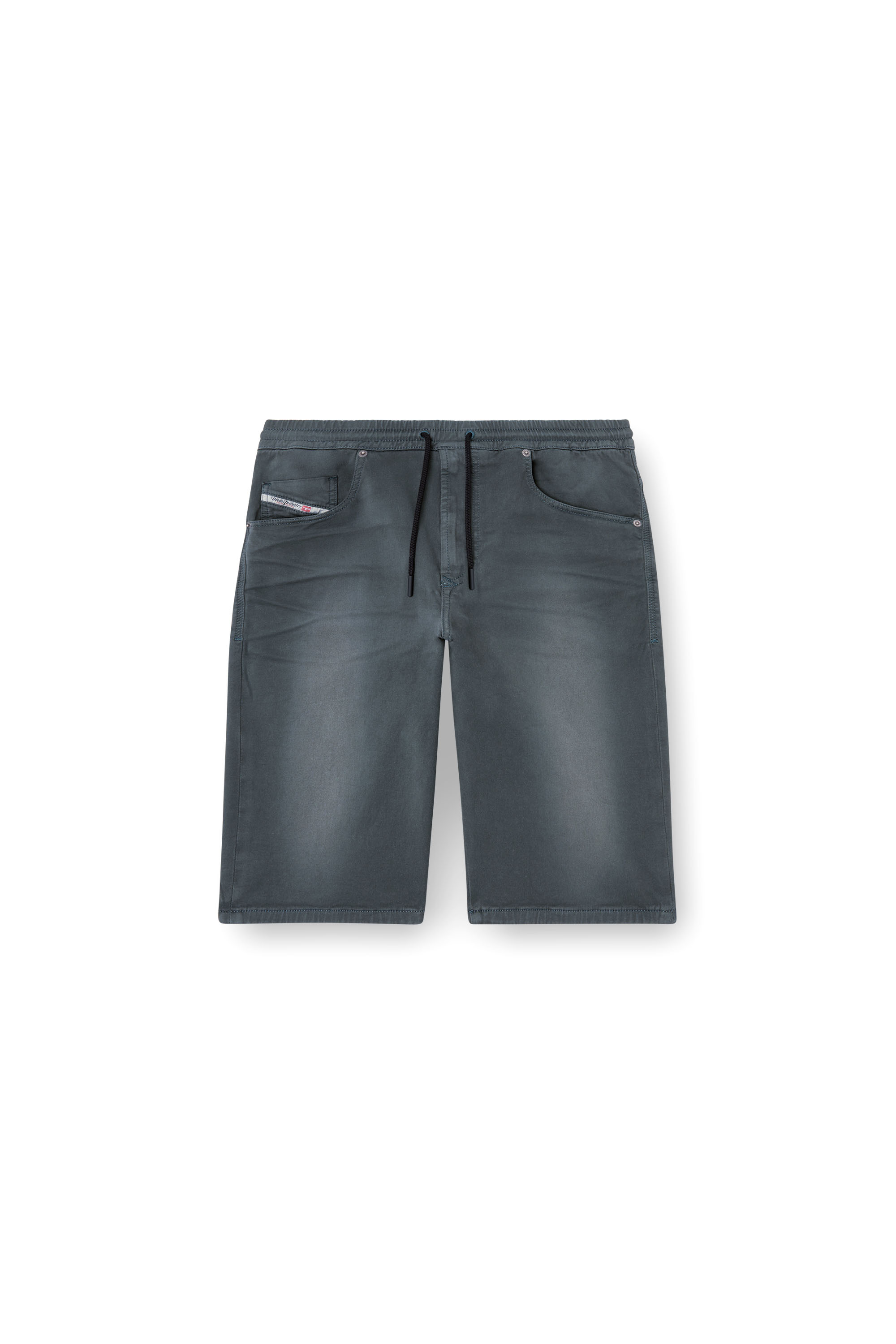 Diesel - 2033 D-KROOLEY-SHORT JOGG, Man's Chino shorts in JoggJeans in Dark grey - 3