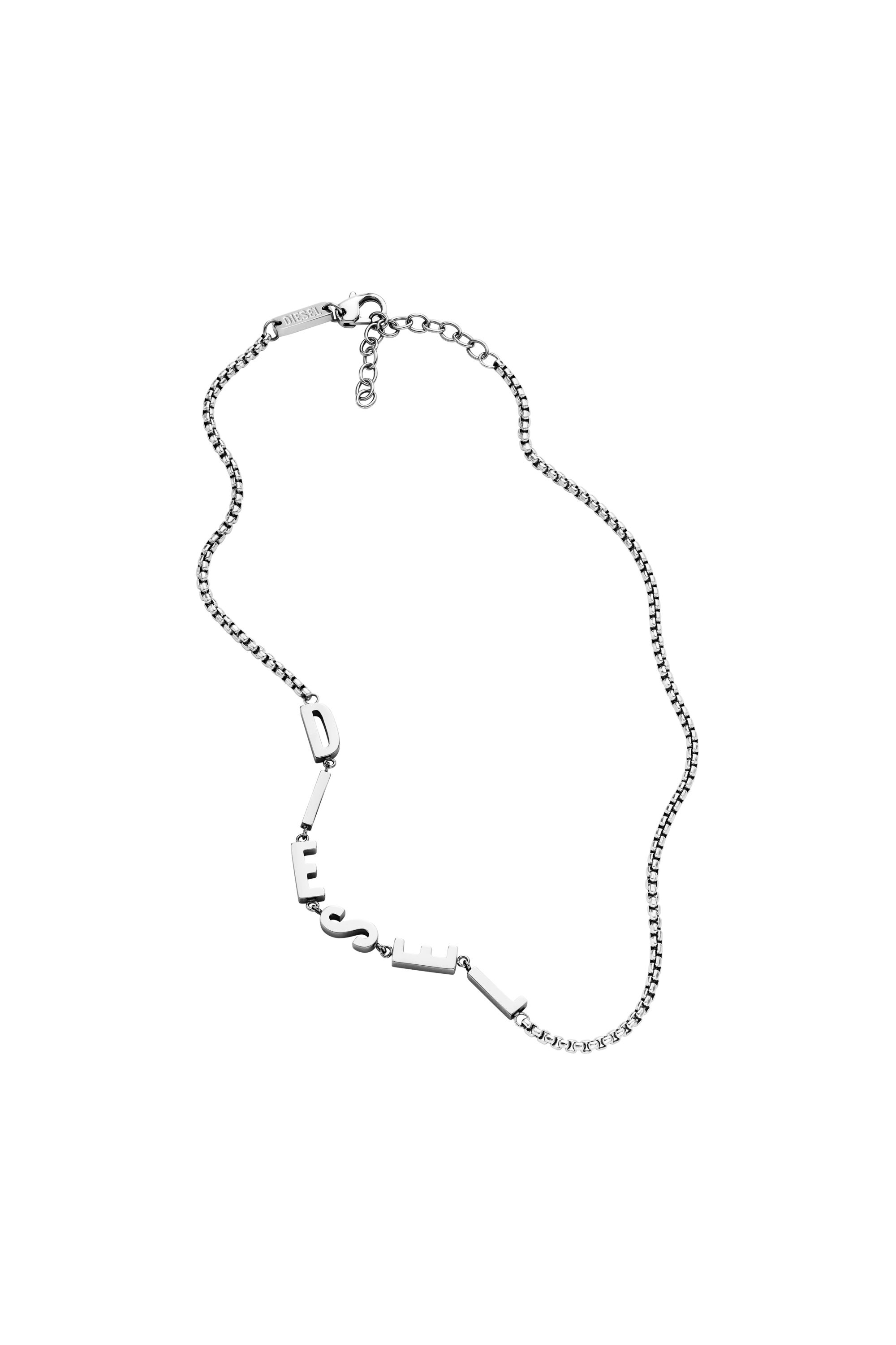 Diesel - DX1491, Man Stainless steel chain necklace in Silver - Image 2