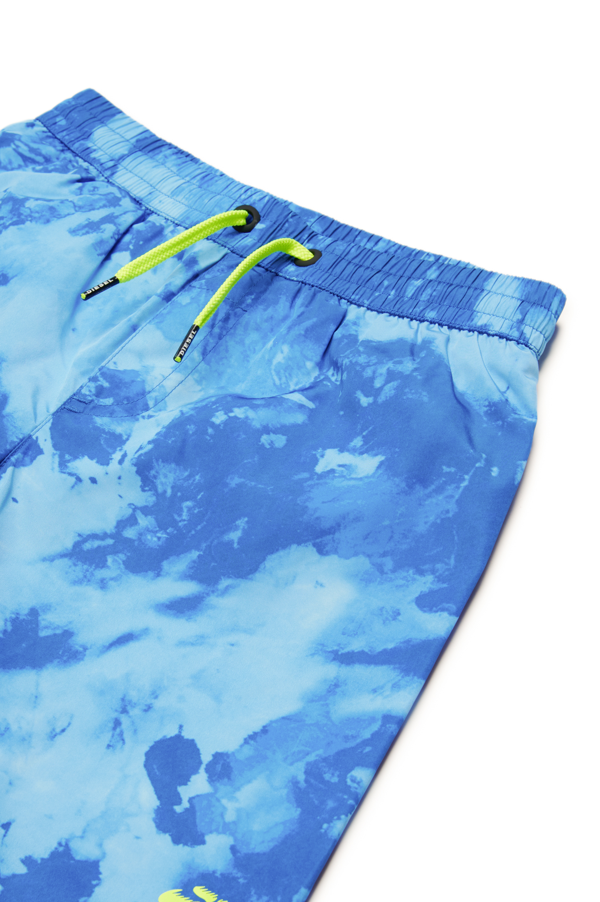 Diesel - MLONGKEN, Man's Swim shorts with blotchy print in Blue - 3