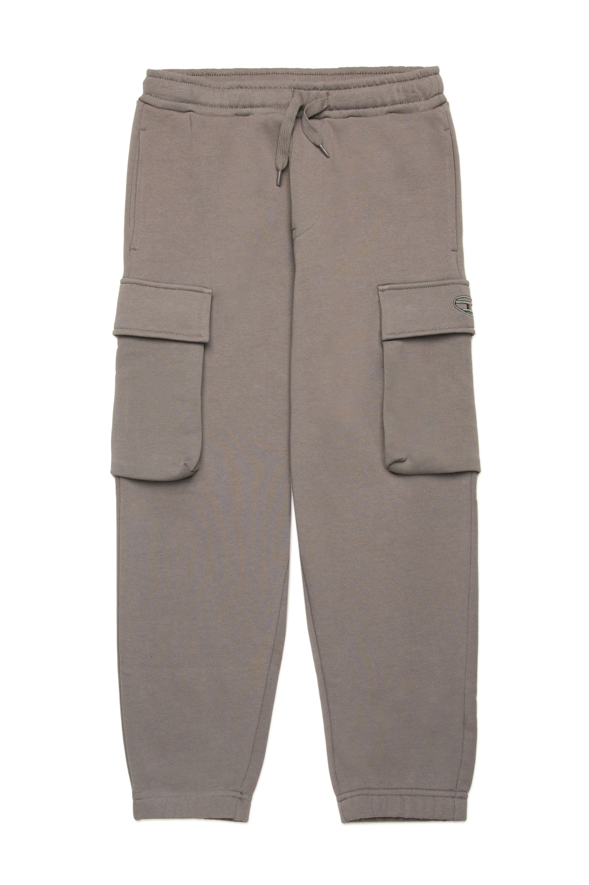 Diesel - PLEKOX, Man's Cargo sweatpants with Oval D embroidery in Grey - 1