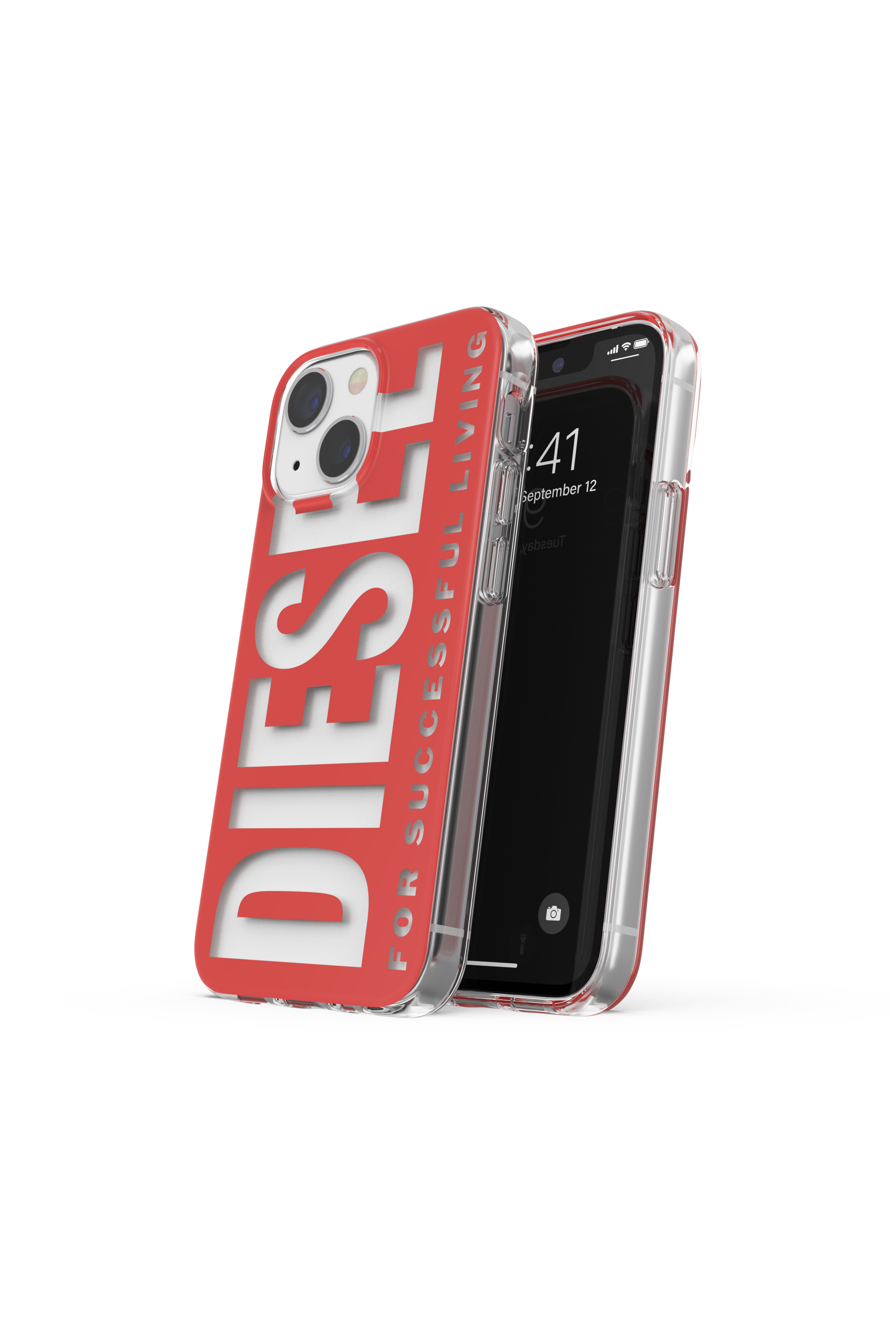 Diesel - 47201 STANDARDASE, Unisex's Clear case for iPhone 13 Mini in Red - 3