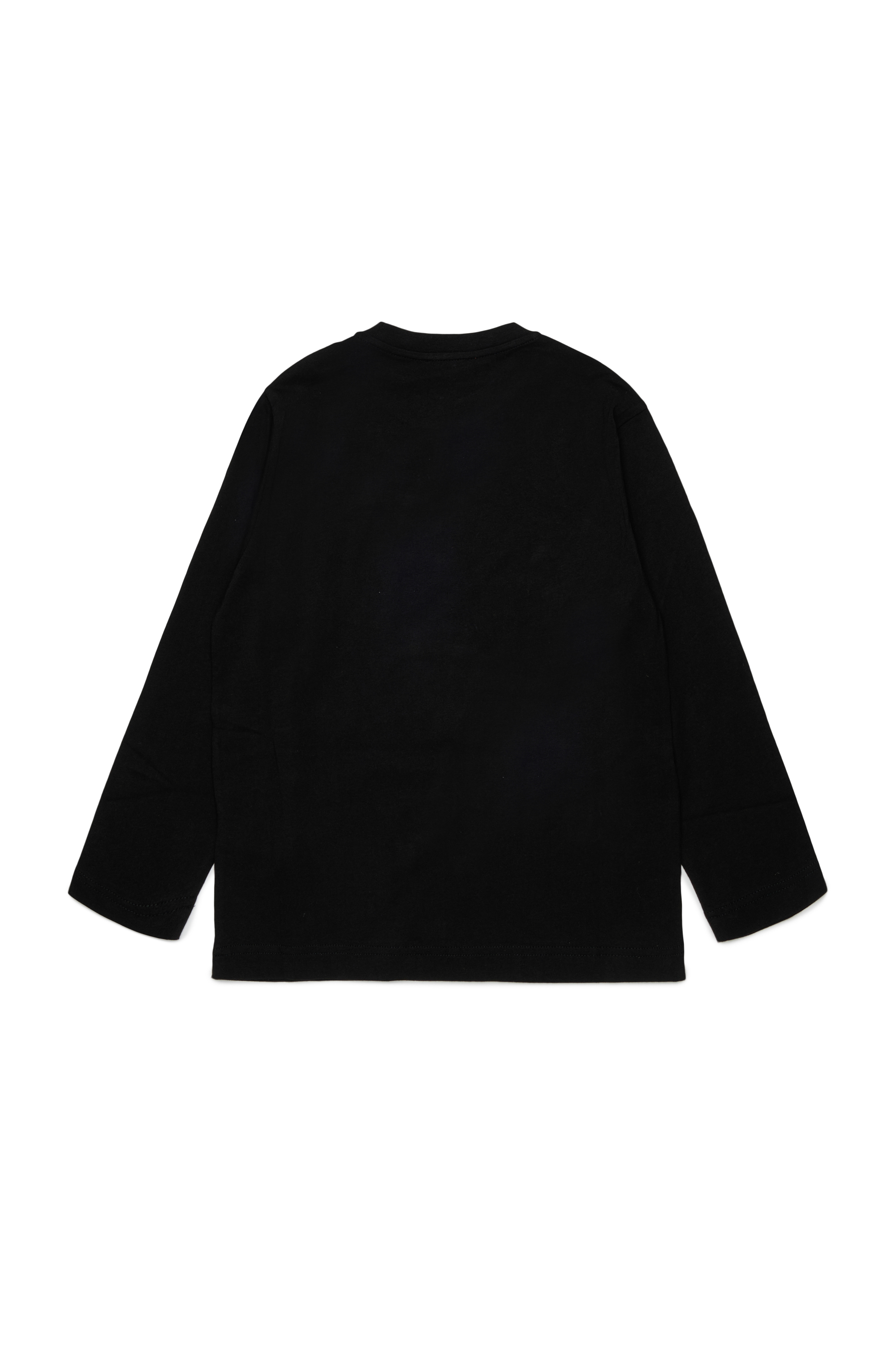 Diesel - TCIRCLELS OVER, Man's Long-sleeve T-shirt with Oval D logo in Black - 2