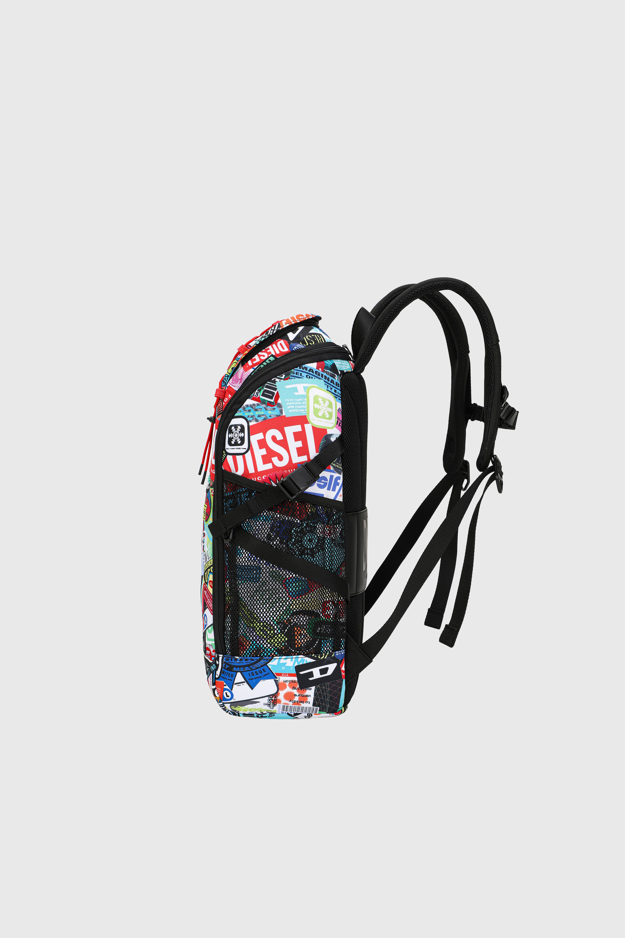 Diesel - DIESEL PC PRINTED BACKPACK-STICKERS- DSB, Unisex's Multifunctional backpack with stickers in Multicolor - 4