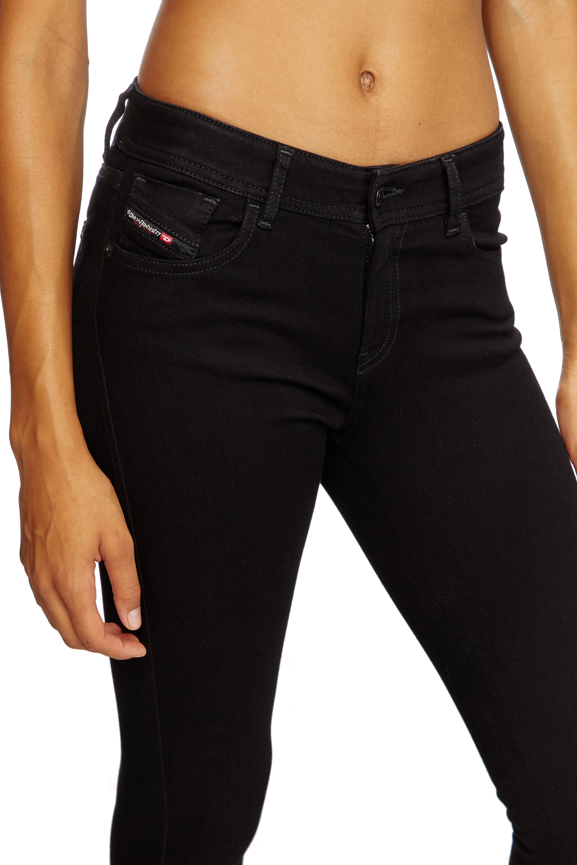 Skinny Jeans 2017 Slandy 069EF, Black/Dark grey Diesel - Woman's Skinny Jeans 2017 Slandy 069EF, Black/Dark grey - 5