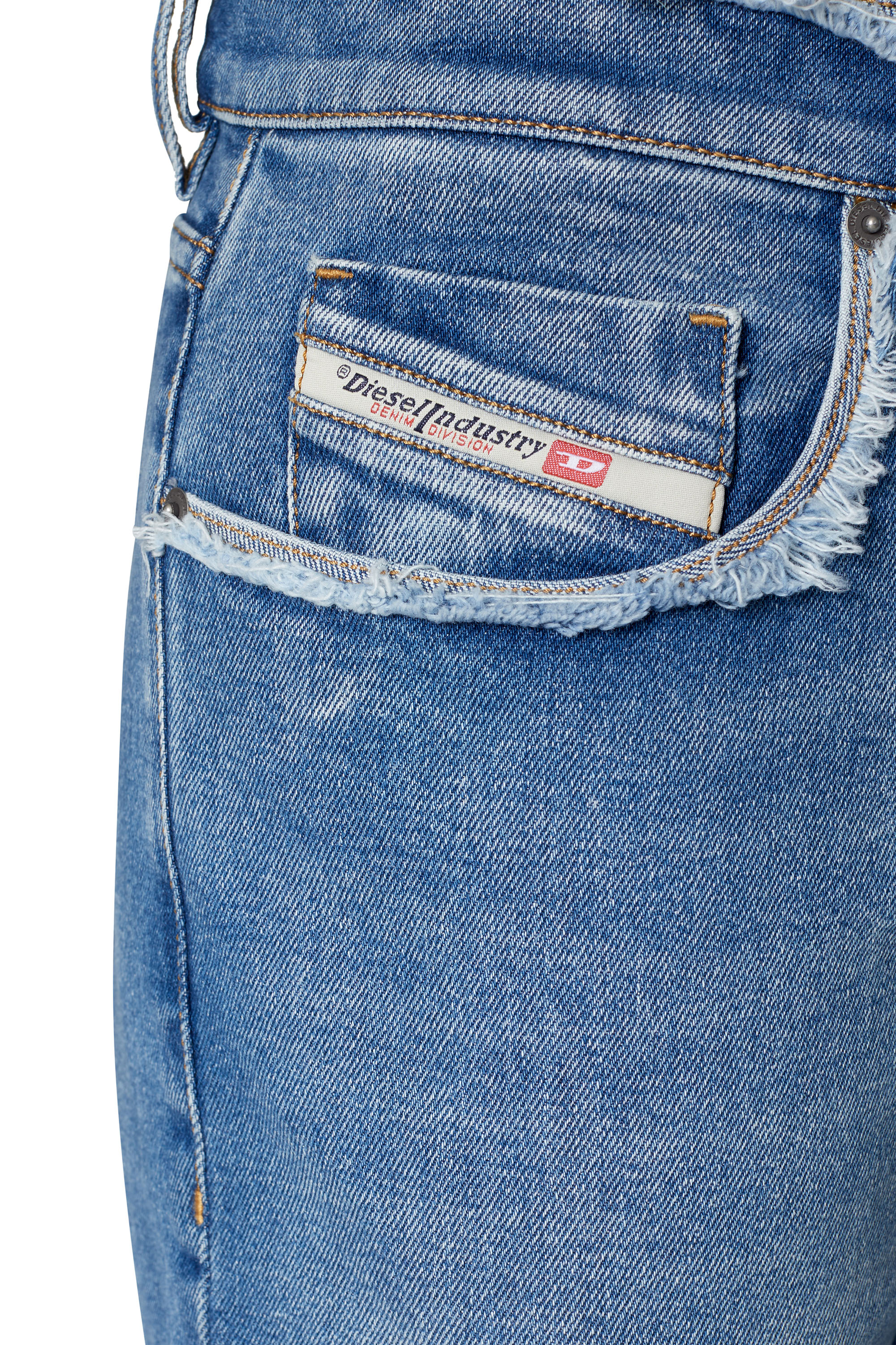 Diesel - 2019 D-STRUKT 09E19 Slim Jeans, Medium blue - Image 3