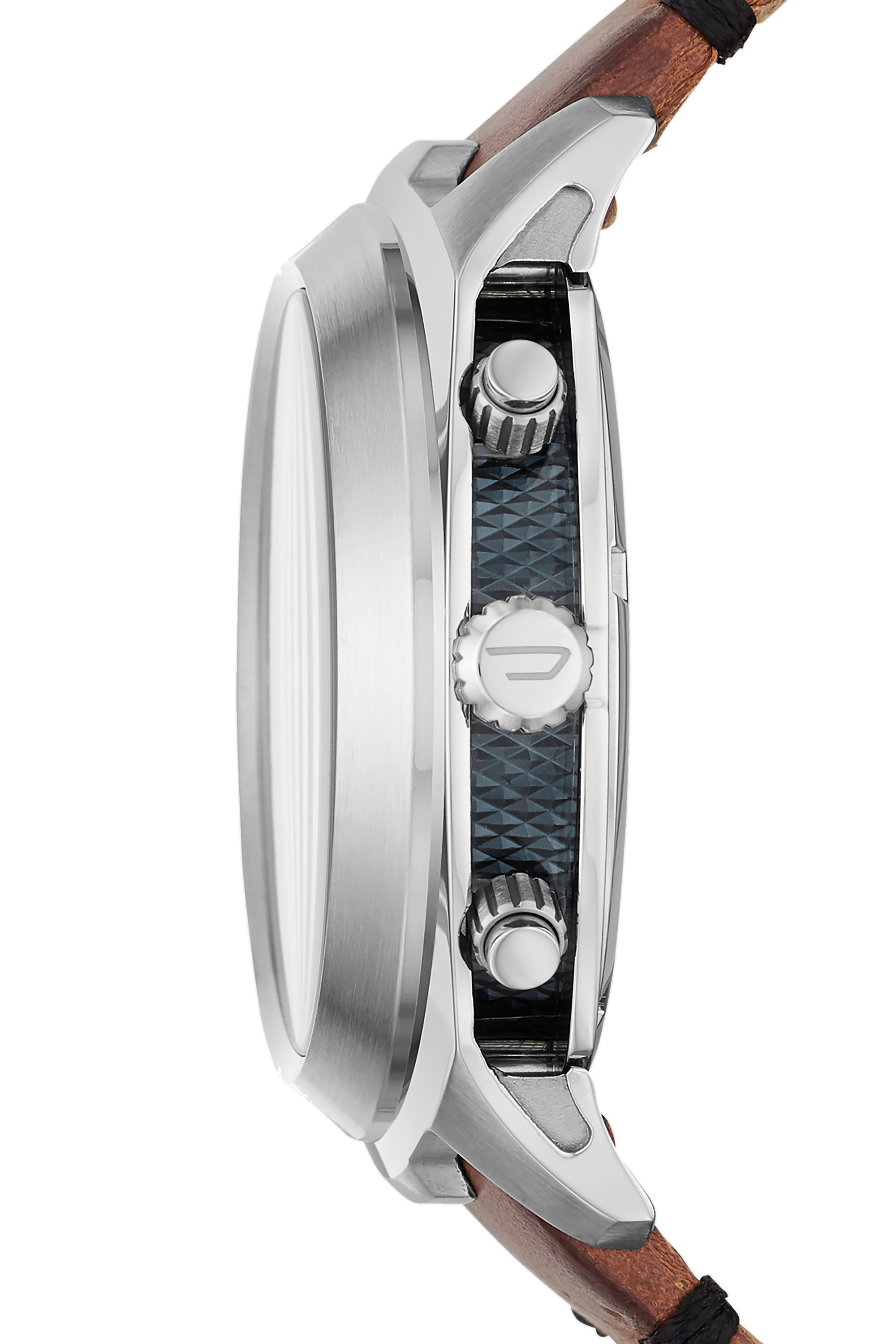 Diesel - DZ4508, Man's Tumbler chronograph brown leather watch in Brown - 2