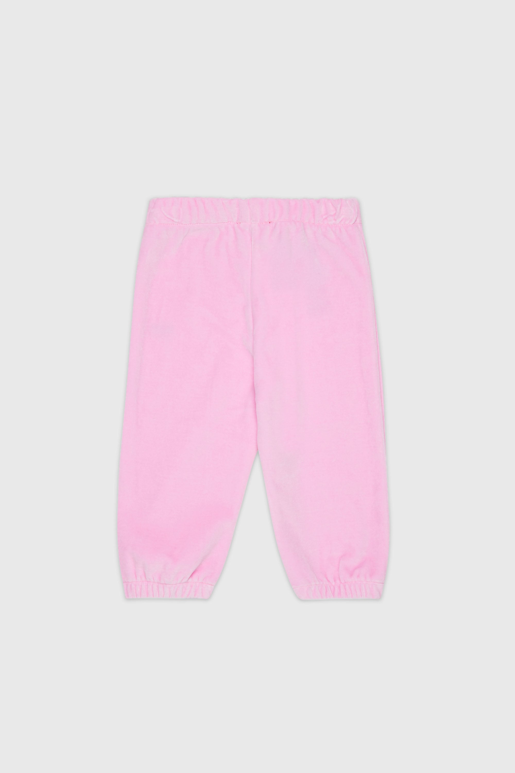 Diesel - PHENIB, Man's Velvet sweatpants with Oval D embroidery in Pink - 2