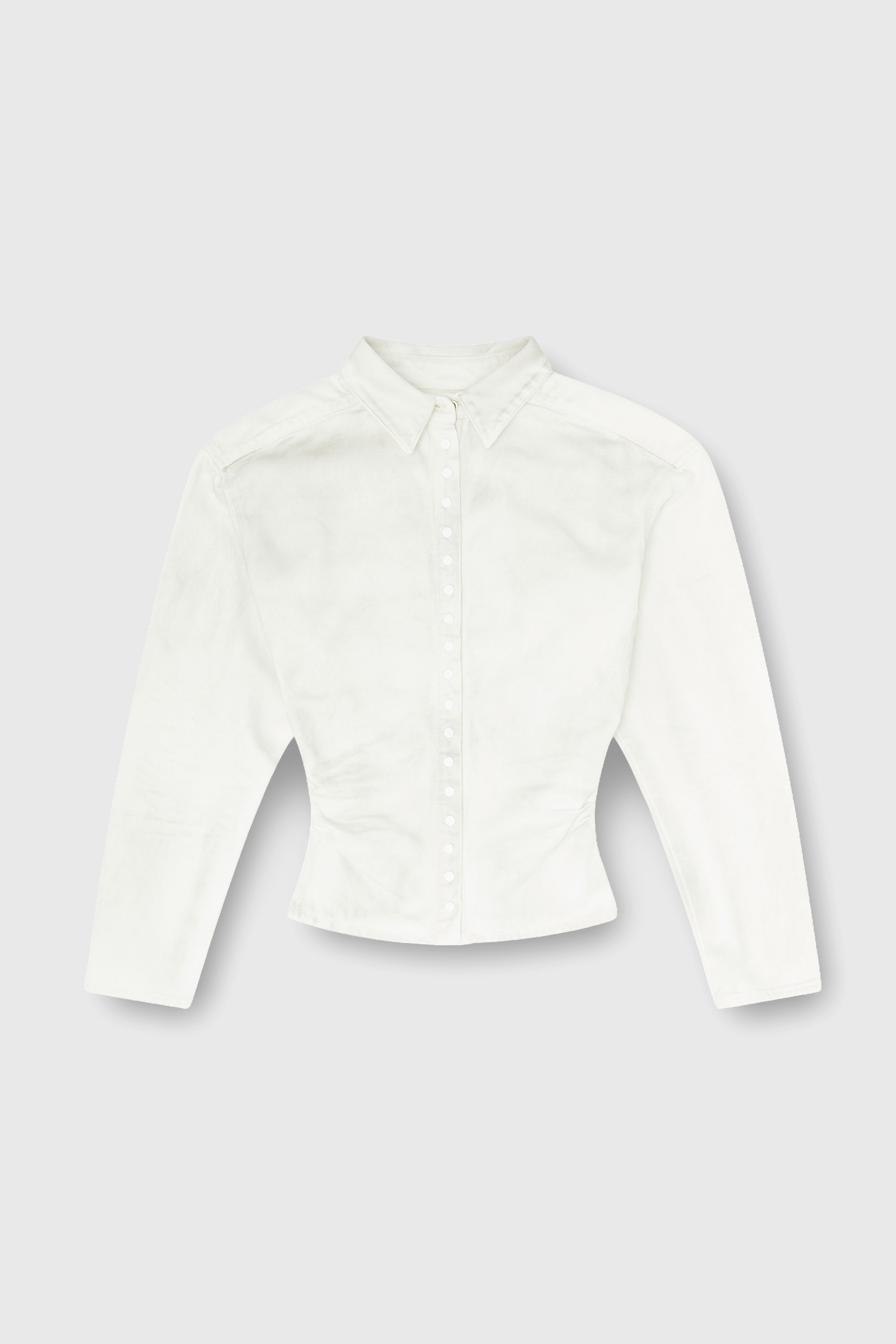 Diesel - DE-PLAZY-FSJ1, Woman's Fitted shirt in denim in White - 2