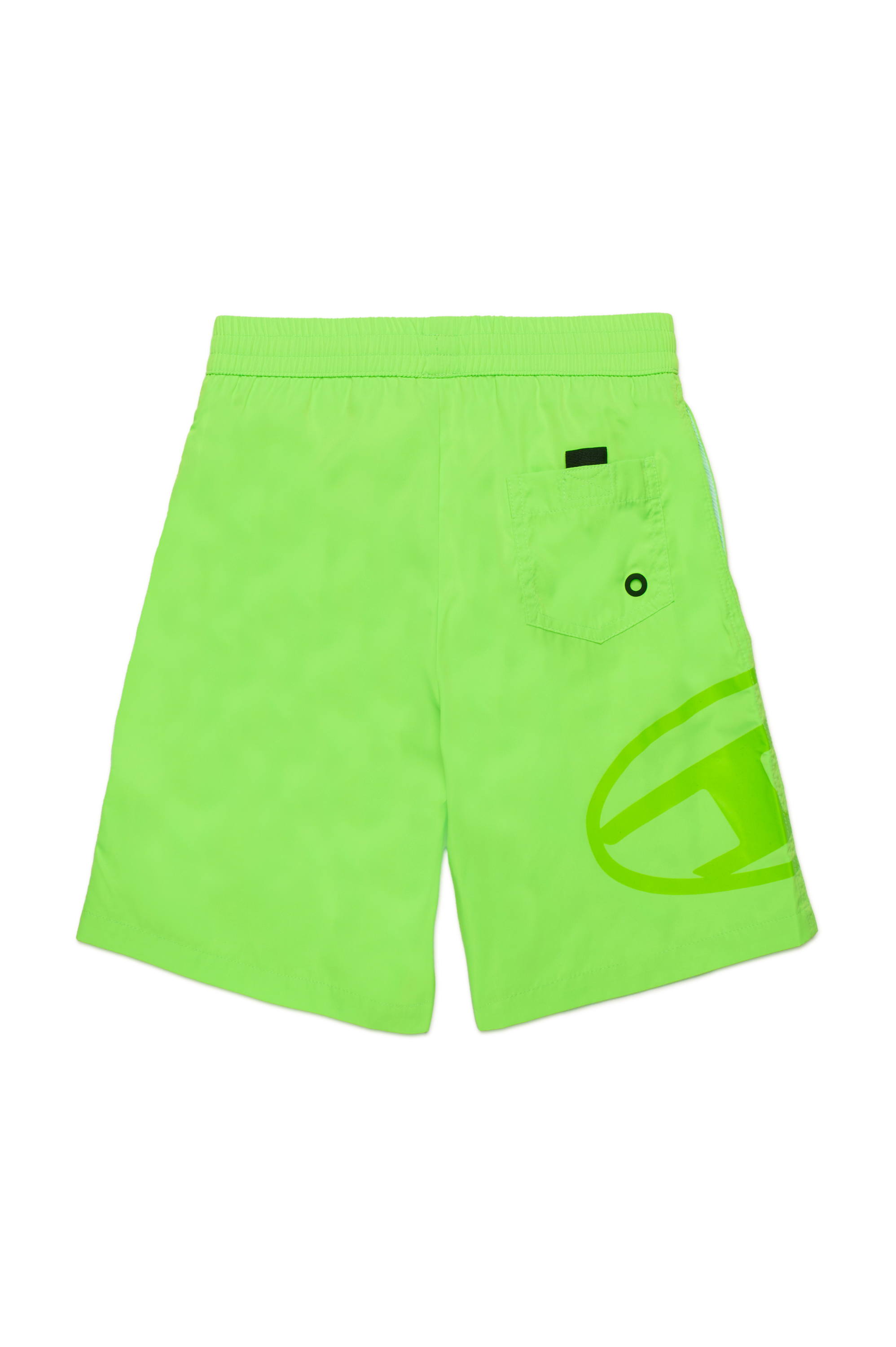 Diesel - MIPRUL, Man's Swim shorts with tonal Oval D logo in Green Fluo - 2