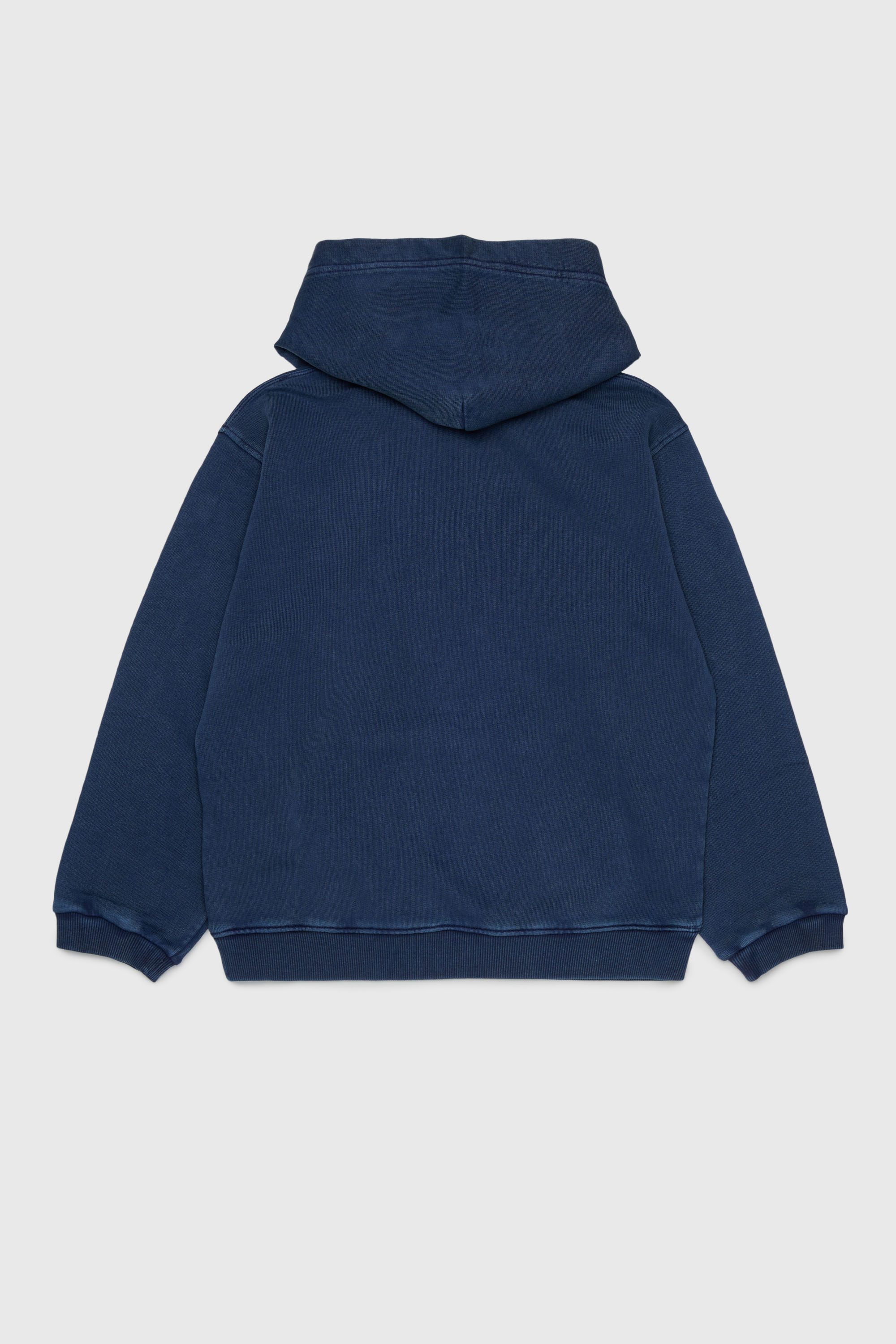 Diesel - STISEL OVER, Man's Hoodie with maxi logo print in Dark Blue - 2