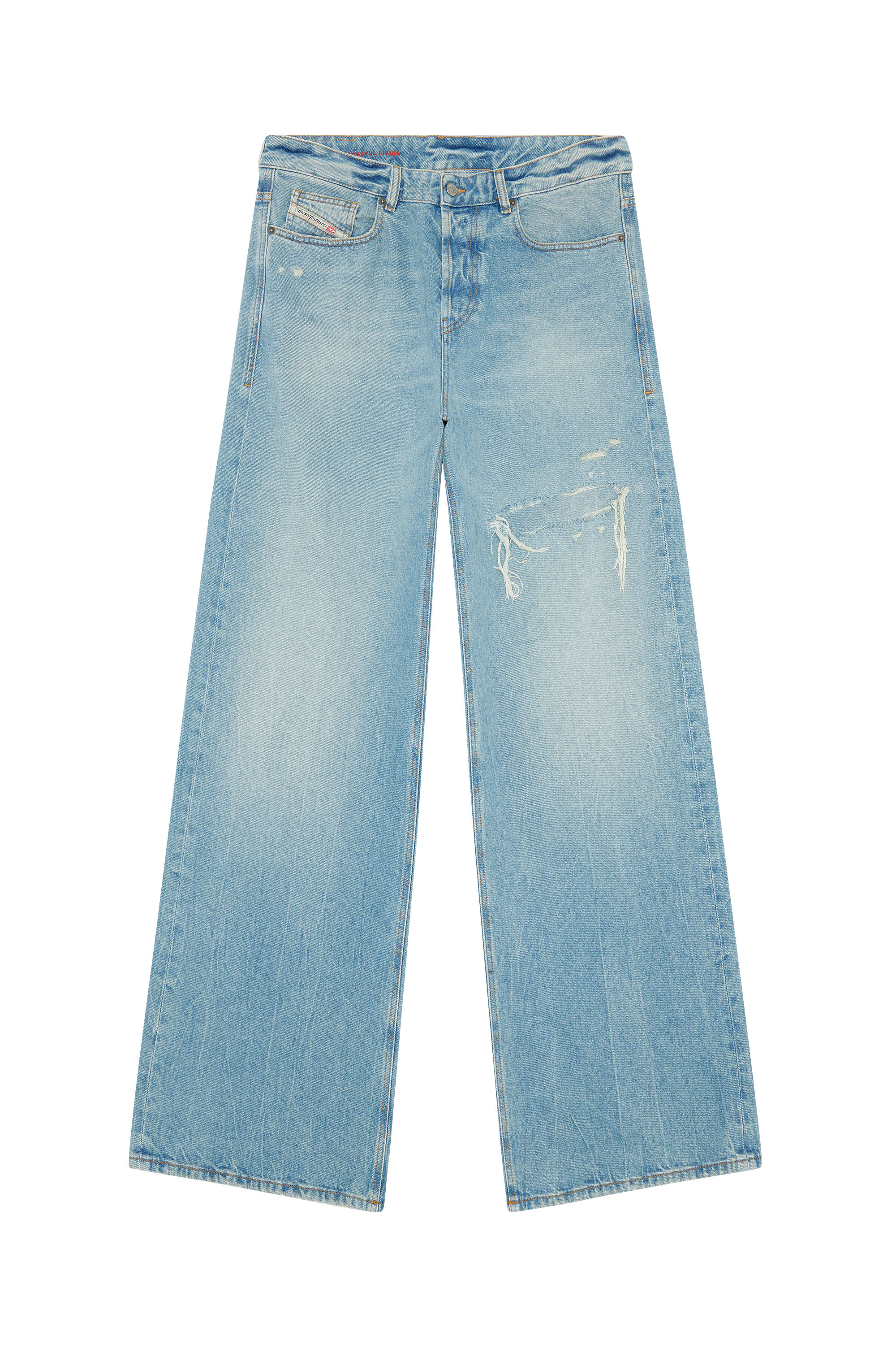 Diesel - Straight Jeans D-Rise 09E25, Light Blue - Image 5