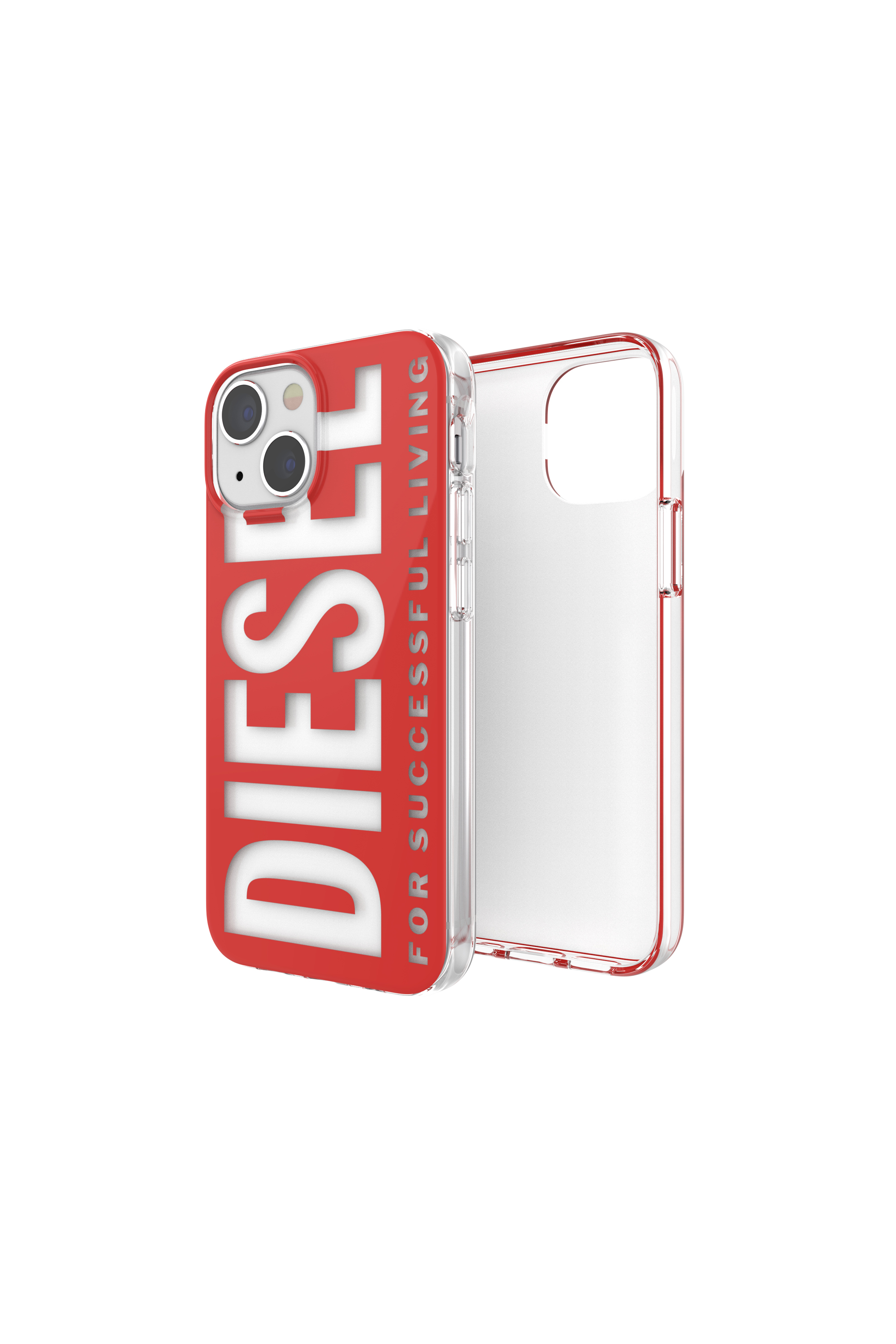 Diesel - 47201 STANDARDASE, Unisex's Clear case for iPhone 13 Mini in Red - 1